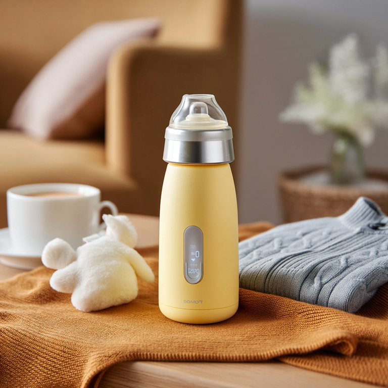 Smart temperature control baby bottle