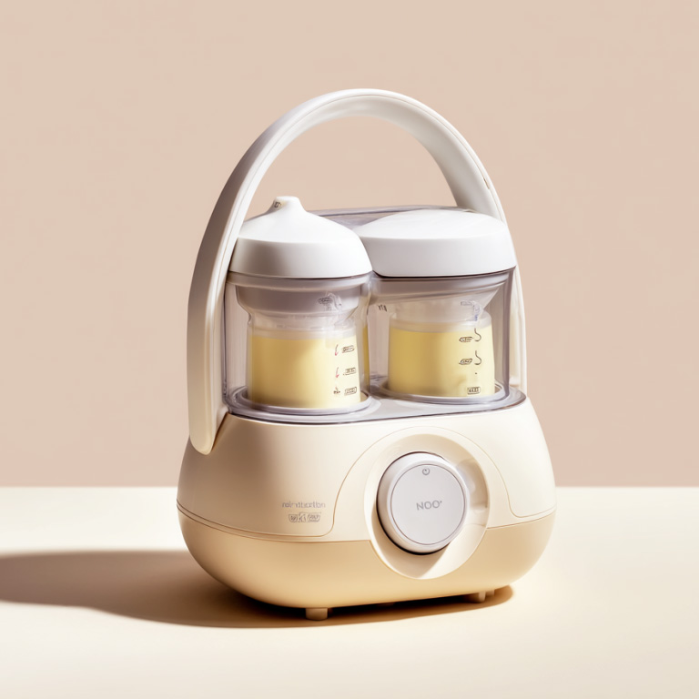 Silent breast pump